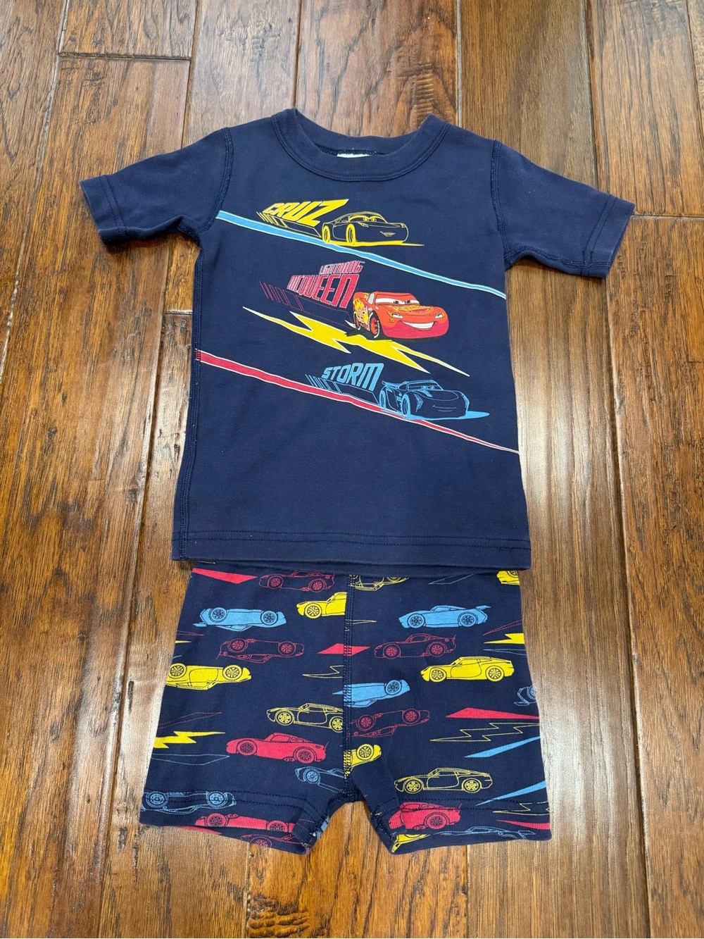 Hanna Andersson Disney Cars Short PJs pajama size 100 (4) Cruz Lightning McQueen